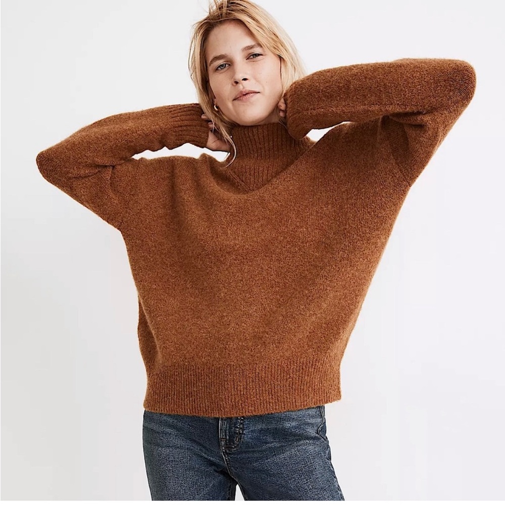 Madewell Dillon Mockneck Pullover Sweater Small NC649